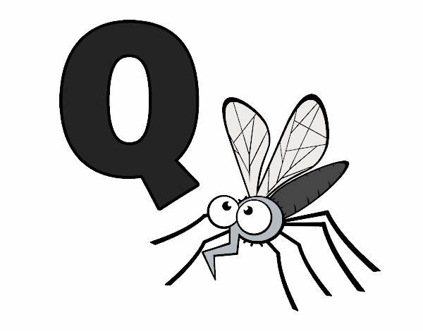 Desenho Q de Mosquito pintado por ThaySilvaa