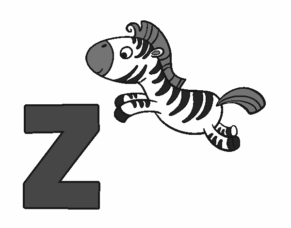 Desenho Z de Zebra pintado por ThaySilvaa