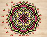 Desenho Mandala para meditar pintado por mcastrode