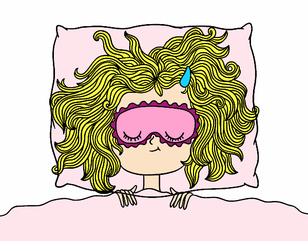 Desenho Menina de sono pintado por DudaMatos