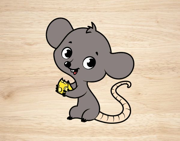 Desenho Rato bebê pintado por Keithy 