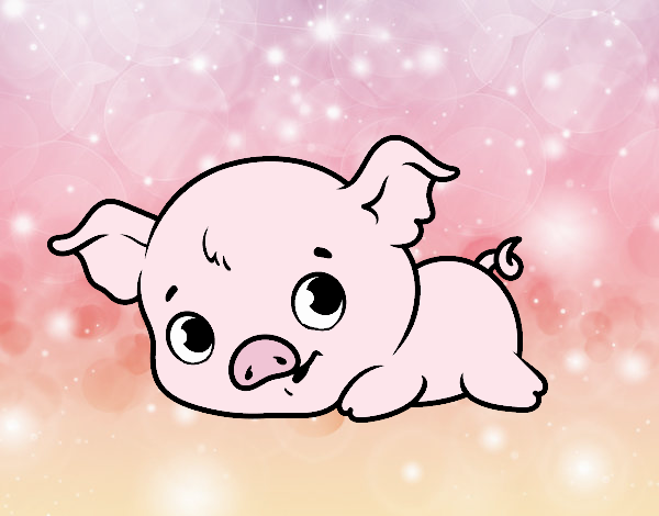 Desenho Baby piggy pintado por yuuni