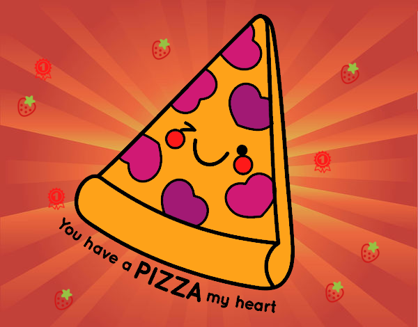 Desenho You have a pizza my heart pintado por JujuKB