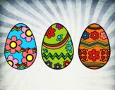 Desenho Três ovos de Páscoa pintado por davidlessi