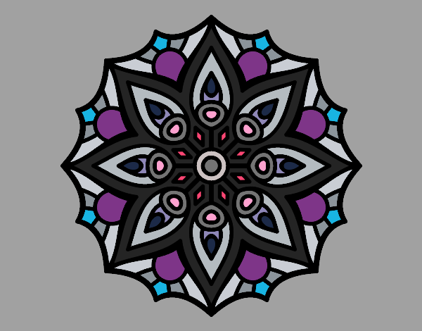 Mandala simetria simples