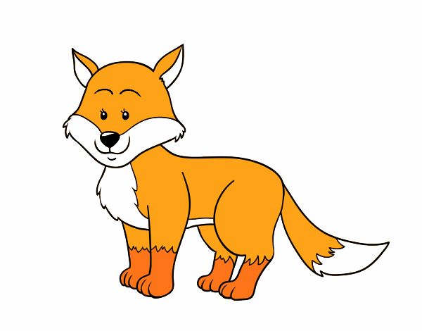 Desenho de Uma raposa para Colorir - Colorir.com