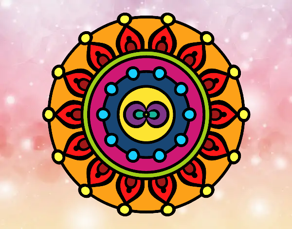 Desenho Mandala meditação pintado por MeireIzi