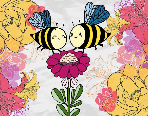 Desenho Algumas abelhas pintado por Fernandam