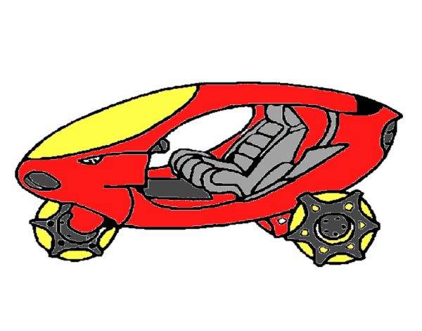 Desenho de Moto espacial para Colorir - Colorir.com