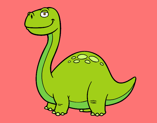 Desenho Dinossauro Diplodoco pintado por beca-loka