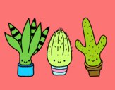 Desenho Mini cactus pintado por beca-loka