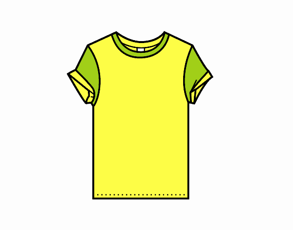 Desenho de T-shirt moderna pintado e colorido por Usuário não registrado o  dia 18 de Junho do 2018