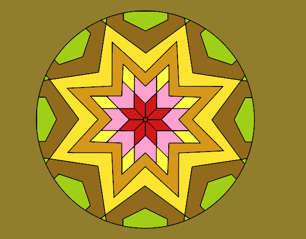 Mandala mosaico estrela
