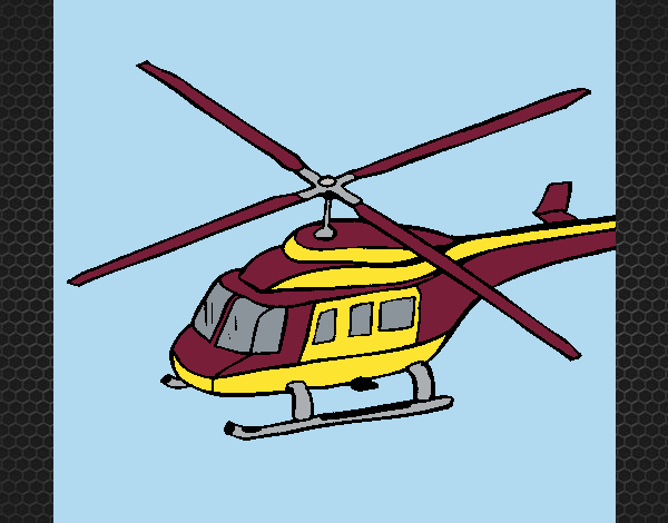 Desenho Helicoptero 3 pintado por Craudia