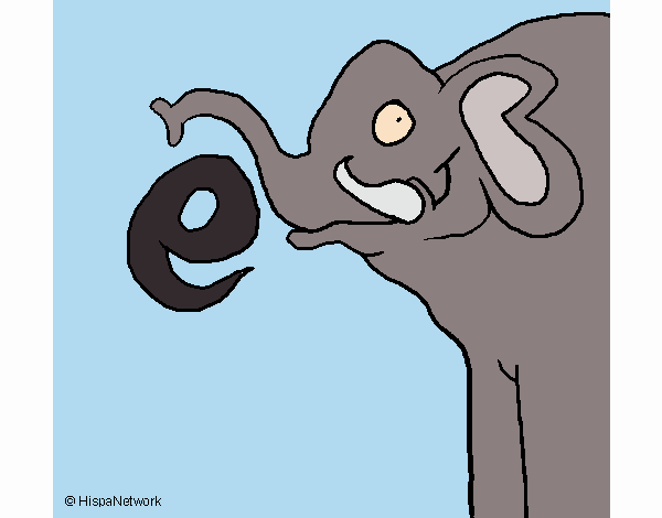 Desenho Elefante pintado por Craudia