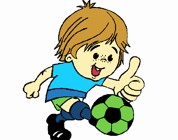Desenho de Rapaz a jogar futebol pintado e colorido por Usuário não  registrado o dia 10 de Agosto do 2010
