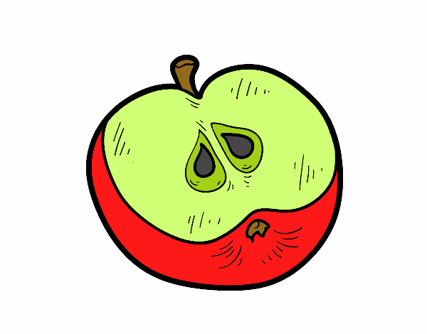 Metade de uma maçã