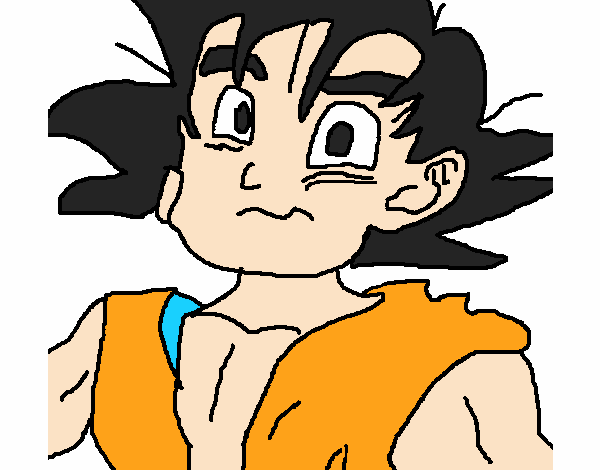 Desenho de Goku pintado e colorido por Usuário não registrado o dia 20 de  Janeiro do 2019