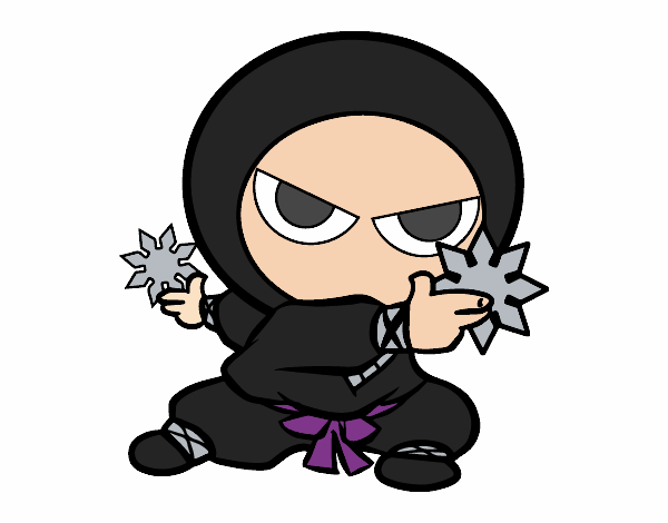 Desenho de Menino ninja pintado e colorido por Usuário não registrado o dia  16 de Janeiro do 2019