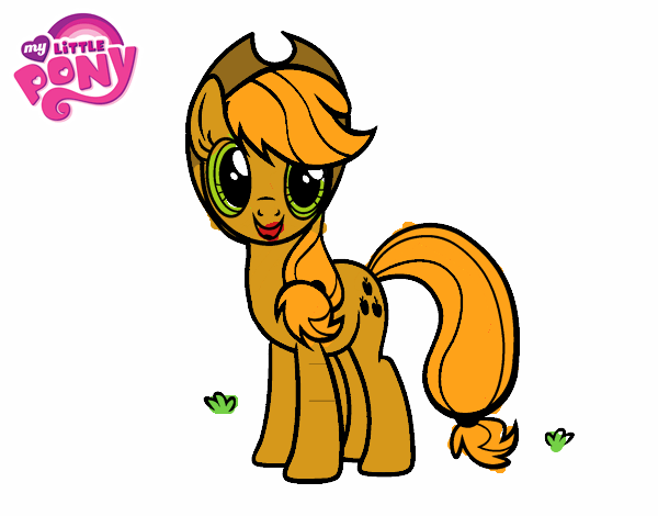 Desenho de Applejack My Little Pony pintado e colorido por Usuário não  registrado o dia 11 de Fevereiro do 2019
