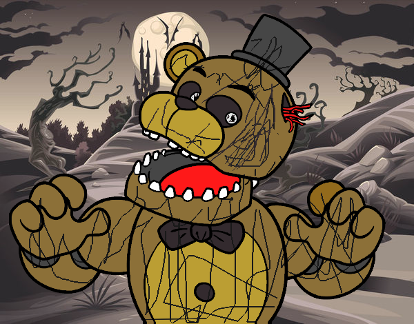 Desenho de Freddy de Five Nights at Freddy's pintado e colorido por Usuário  não registrado o dia 23 de Maio do 2020