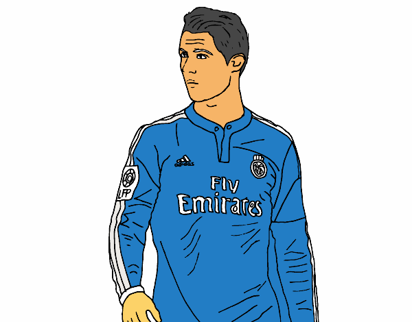Desenho de Cristiano Ronaldo pintado e colorido por Usuário não registrado  o dia 10 de Março do 2019