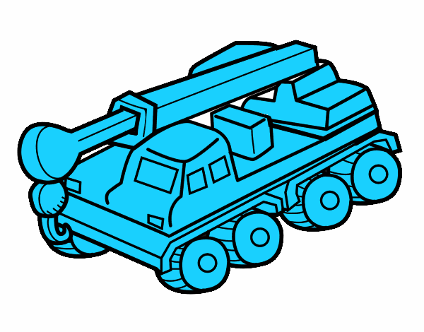 Desenho de Guindaste veículo para Colorir - Colorir.com