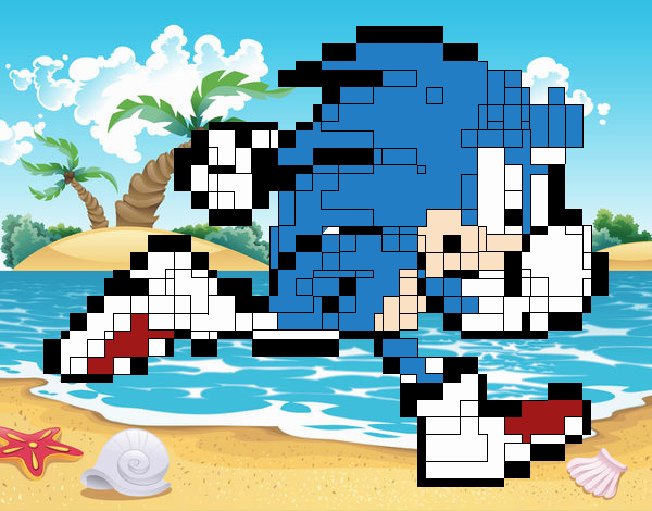 Desenho de Sonic Boom Correndo gotta go faaaaaaaast!!!!!!!!! !!!!!!!  pintado e colorido por Usuário não registrado o dia 19 de Outobro do 2019