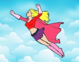 Super girl voador
