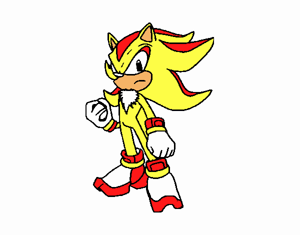 Super Sonic para colorir e desenhos para imprimir