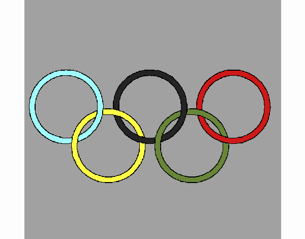 Desenho de Argolas dos jogos olimpícos para Colorir - Colorir.com