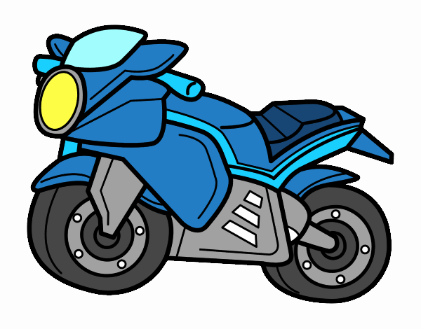 Desenho de Moto esportiva pintado e colorido por Usuário não registrado o  dia 08 de Julho do 2020