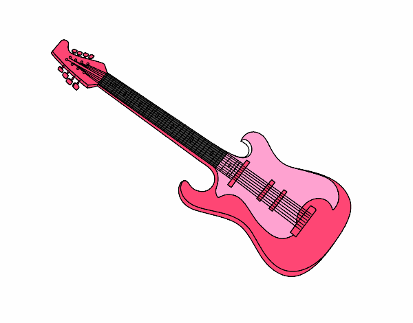 Uma guitarra elétrica