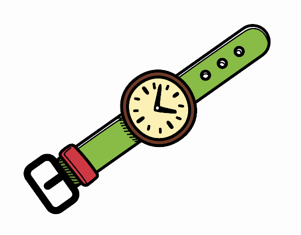 Um relógio de pulso