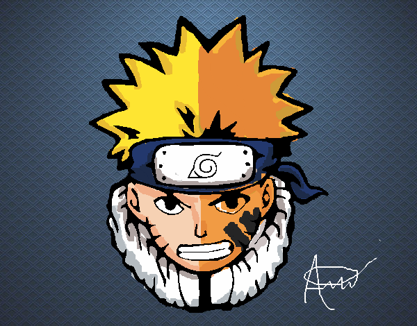 Desenho de Naruto enfurecido para Colorir - Colorir.com