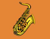 Um saxofone