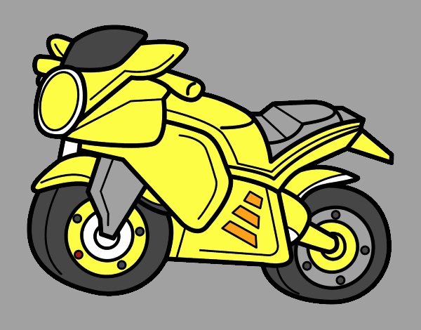 Desenho de Moto esportiva pintado e colorido por Gabryel o dia 21 de Junho  do 2013