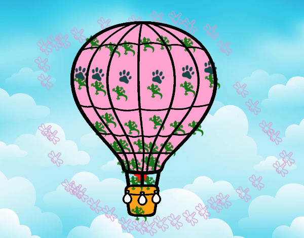 Um balão de ar quente