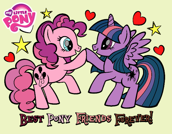 my litter pony :pink pie com twilight spark 