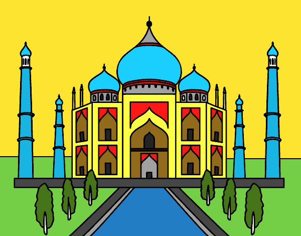 Desenho de O Taj Mahal pintado e colorido por Usuário não registrado o dia  11 de Março do 2021
