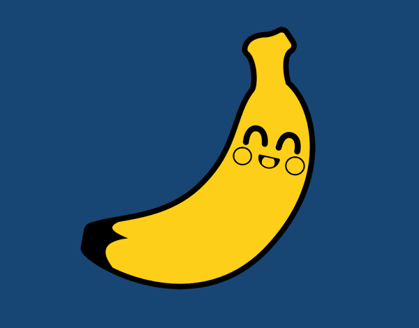 Desenho de Uma banana para Colorir - Colorir.com