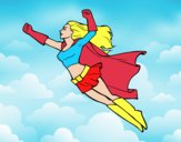 Super girl voador