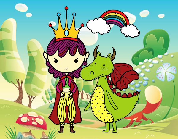 Princesa Lumina e seu Dragão Pank