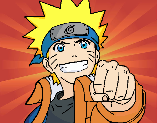 Desenho de Naruto pintado e colorido por Usuário não registrado o