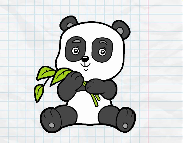 Desenho de panda pintado e colorido por Usuário não registrado o