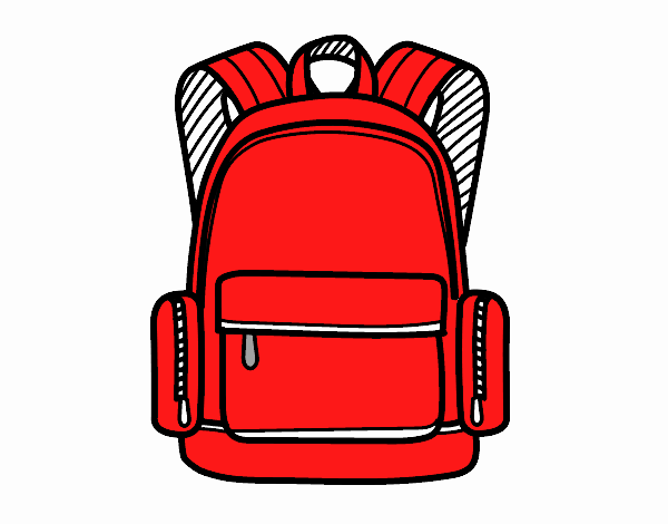Uma mochila escolar