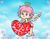 Cupido e um coração