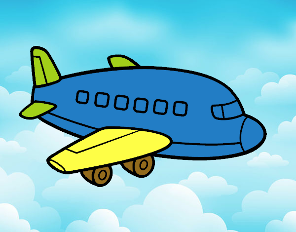 Um avião de passageiros