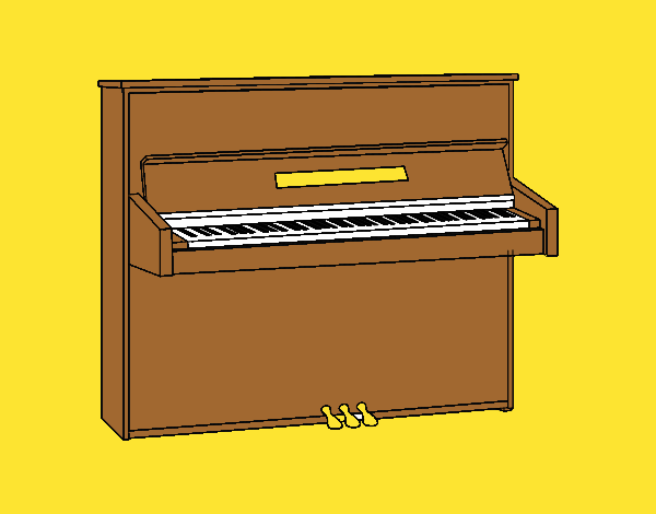 Um piano vertical