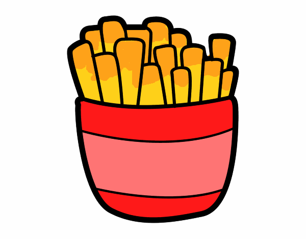 Desenho de Batatinha frita 1,2,3 pintado e colorido por Usuário não  registrado o dia 05 de Outobro do 2021